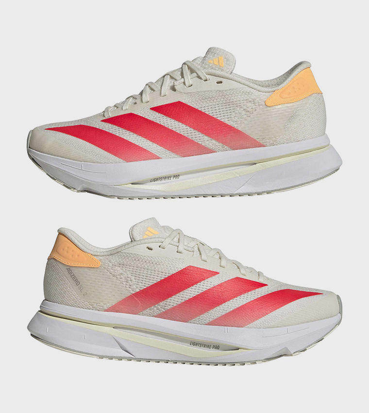 ADIZERO SL2 Stripe Detail Lace-Up Running Shoes