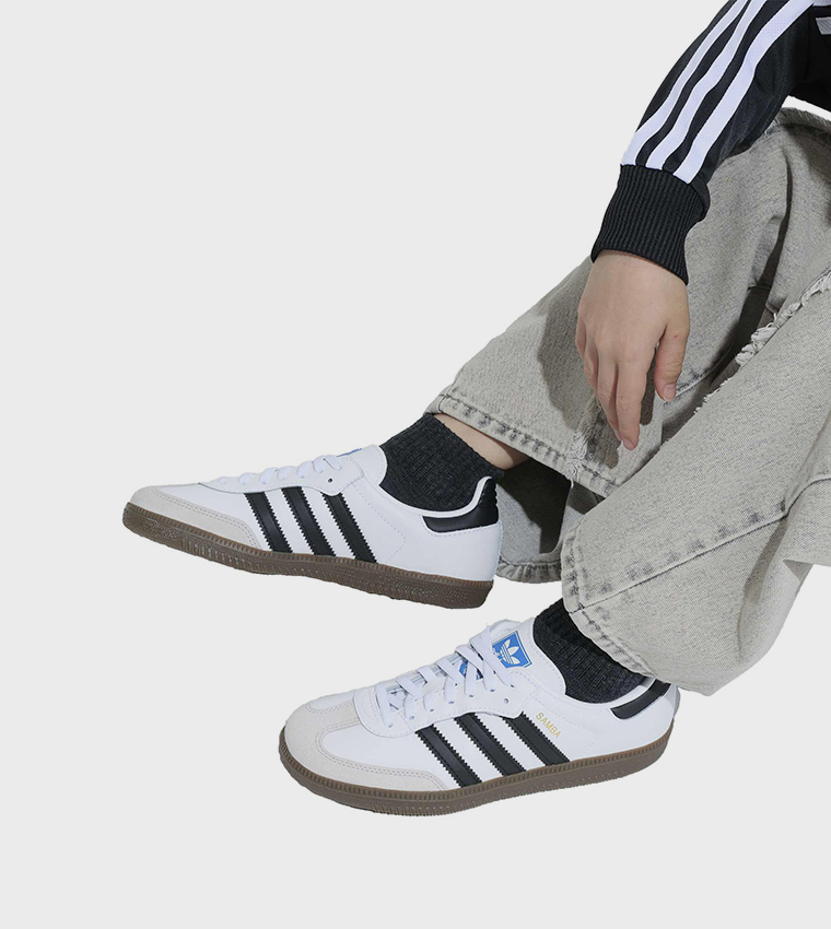 SAMBA OG CF EL C Stripe Detail Lace-Up Sneakers