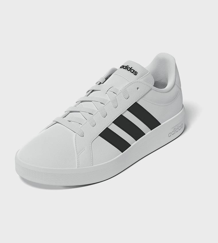 GRAND COURT BASE 3.0 Stripe Detail Lace-Up Sneakers