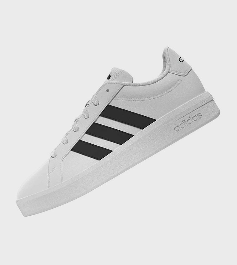 GRAND COURT BASE 3.0 Stripe Detail Lace-Up Sneakers