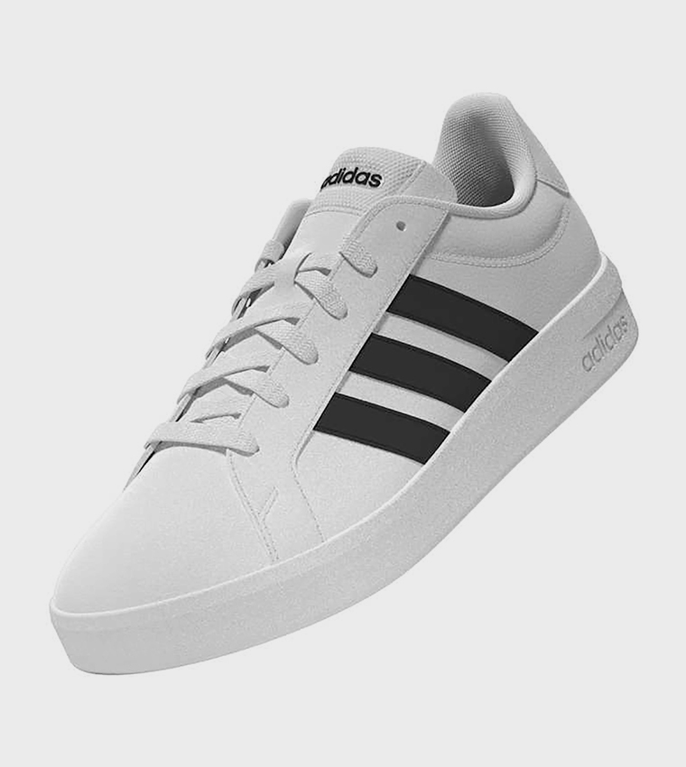 GRAND COURT BASE 3.0 Stripe Detail Lace-Up Sneakers