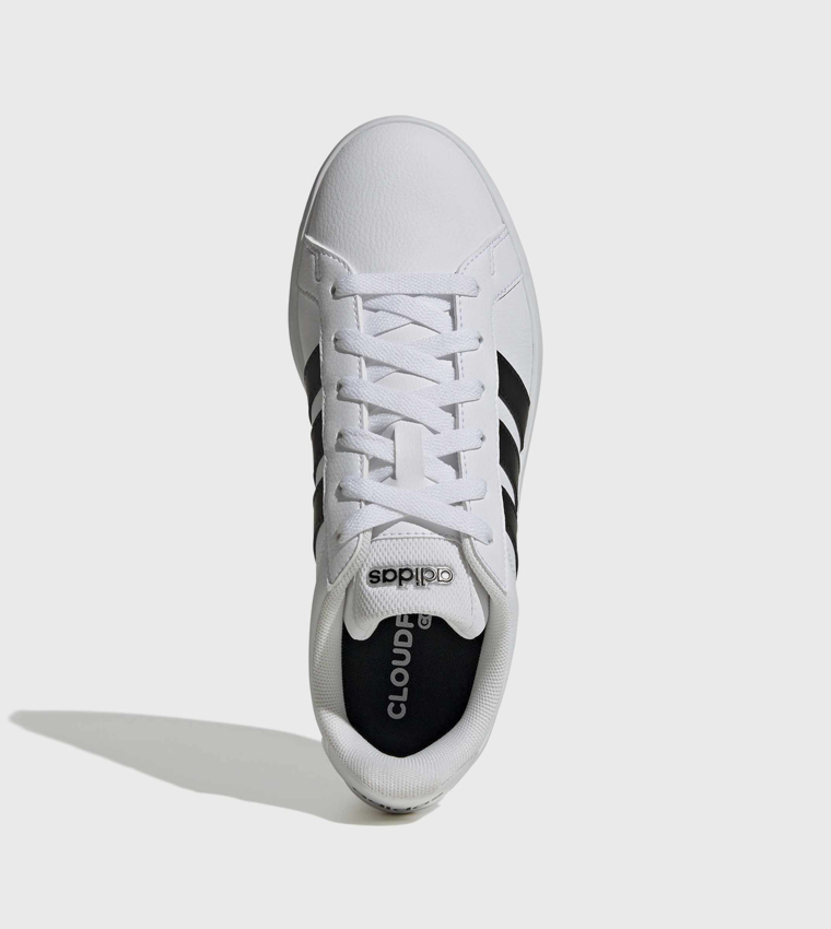 GRAND COURT BASE 3.0 Stripe Detail Lace-Up Sneakers