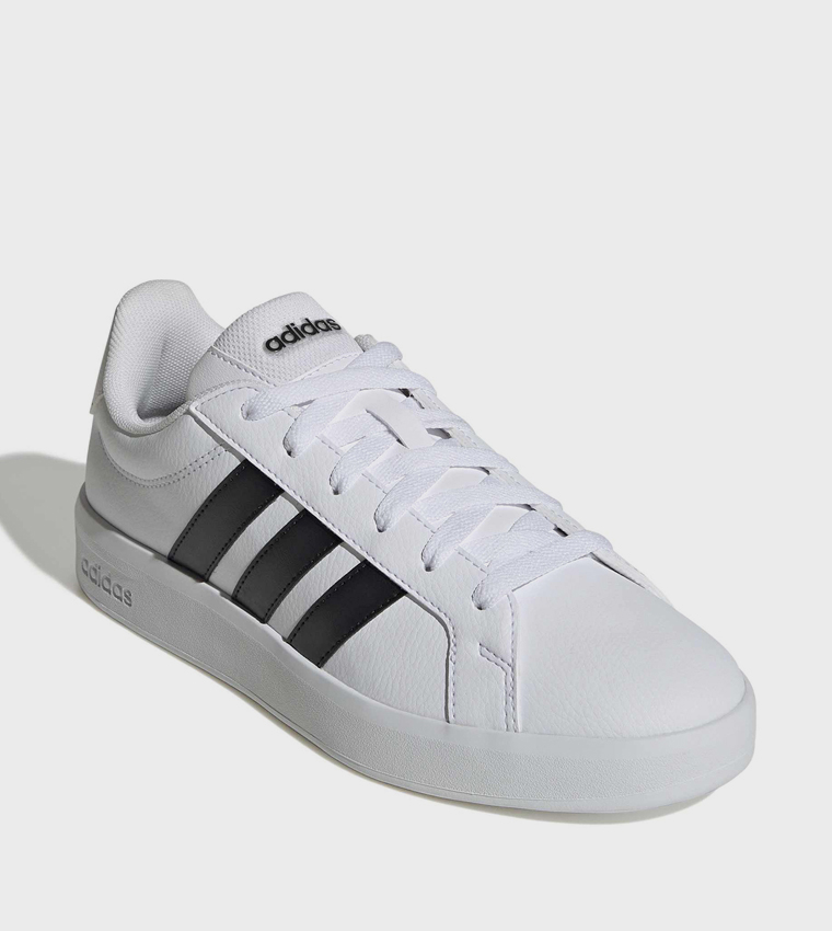 GRAND COURT BASE 3.0 Stripe Detail Lace-Up Sneakers