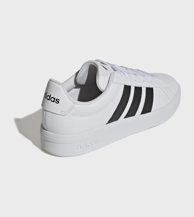 GRAND COURT BASE 3.0 Stripe Detail Lace-Up Sneakers