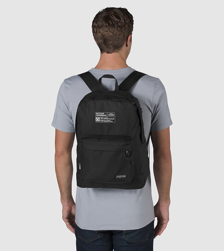 Recycled  Superbreak Backpack-Black