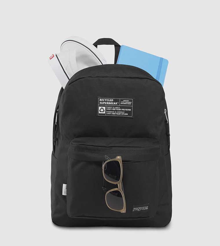Recycled  Superbreak Backpack-Black