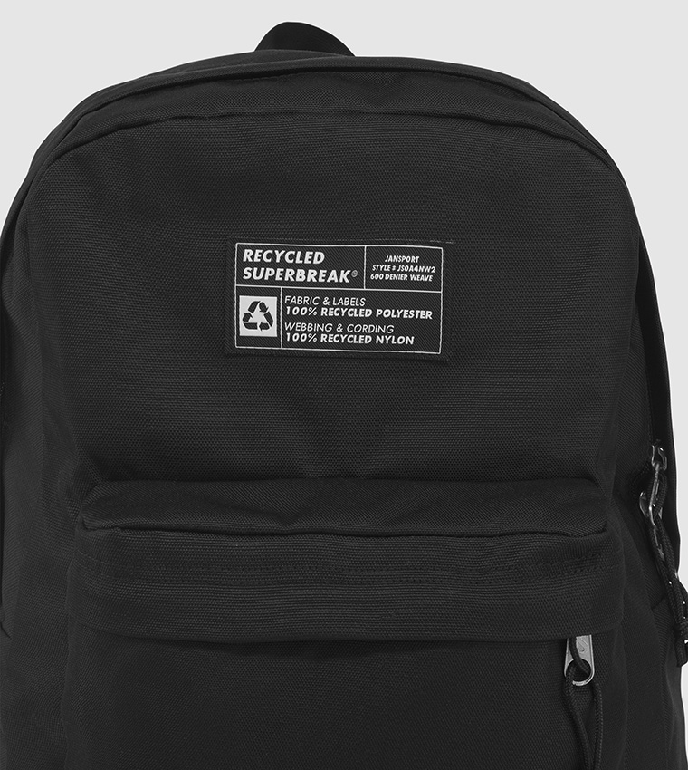Recycled  Superbreak Backpack-Black
