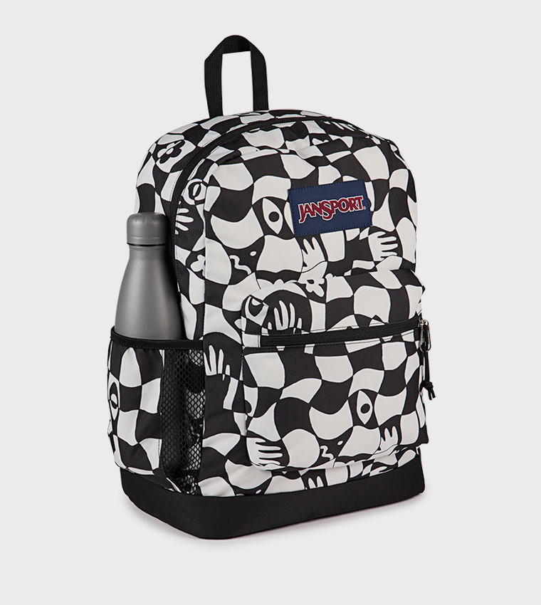 CROSS TOWN Printed Logo Label Backpack