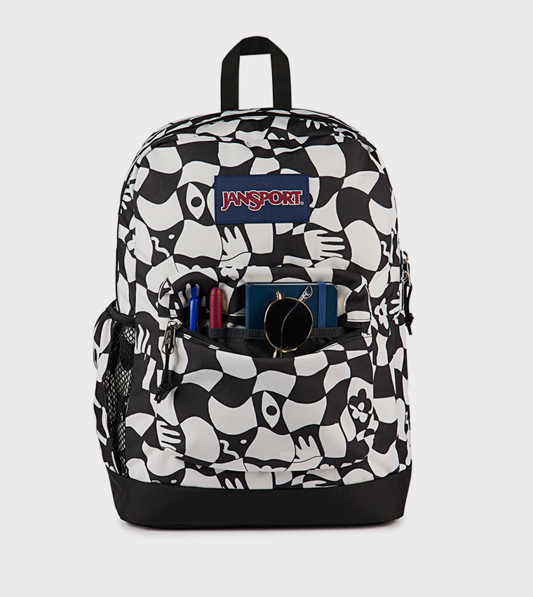 CROSS TOWN Printed Logo Label Backpack