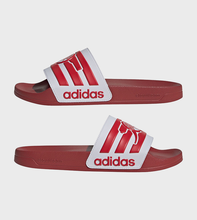 ADILETTE Arsenal Shower Logo Detail Open Toe Slides