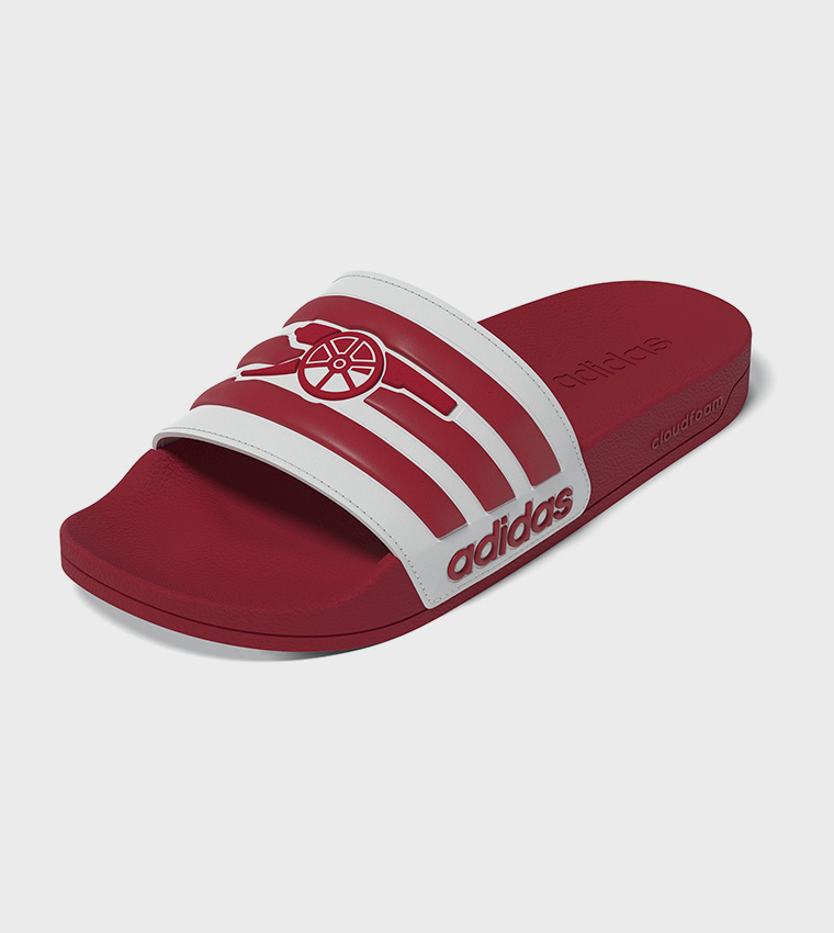ADILETTE Arsenal Shower Logo Detail Open Toe Slides