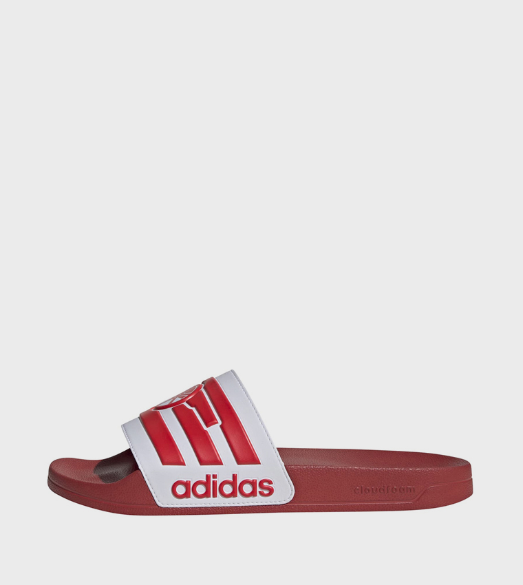 ADILETTE Arsenal Shower Logo Detail Open Toe Slides