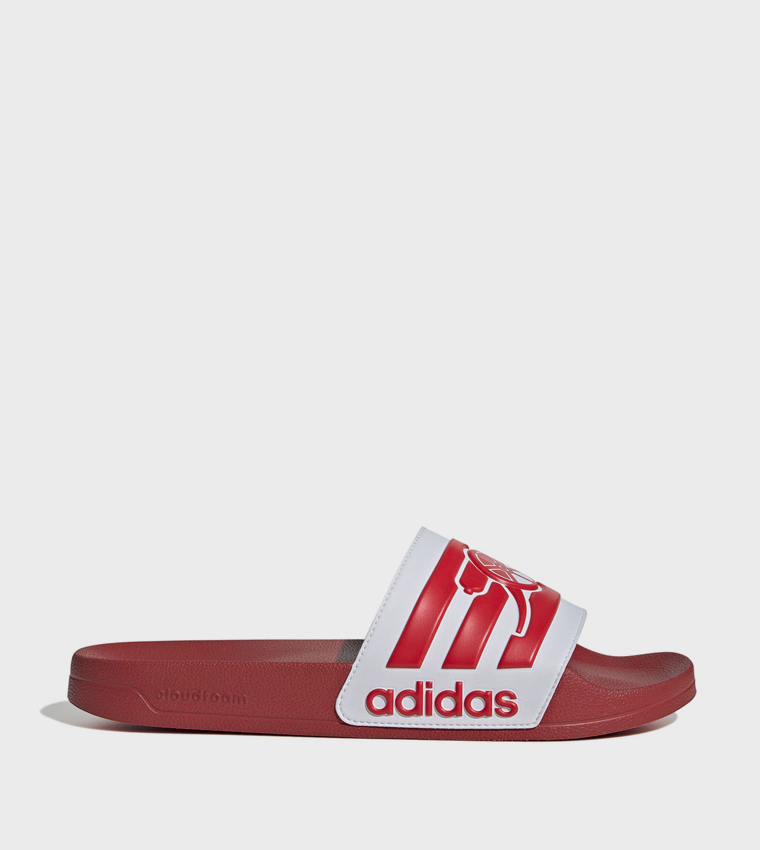 ADILETTE Arsenal Shower Logo Detail Open Toe Slides