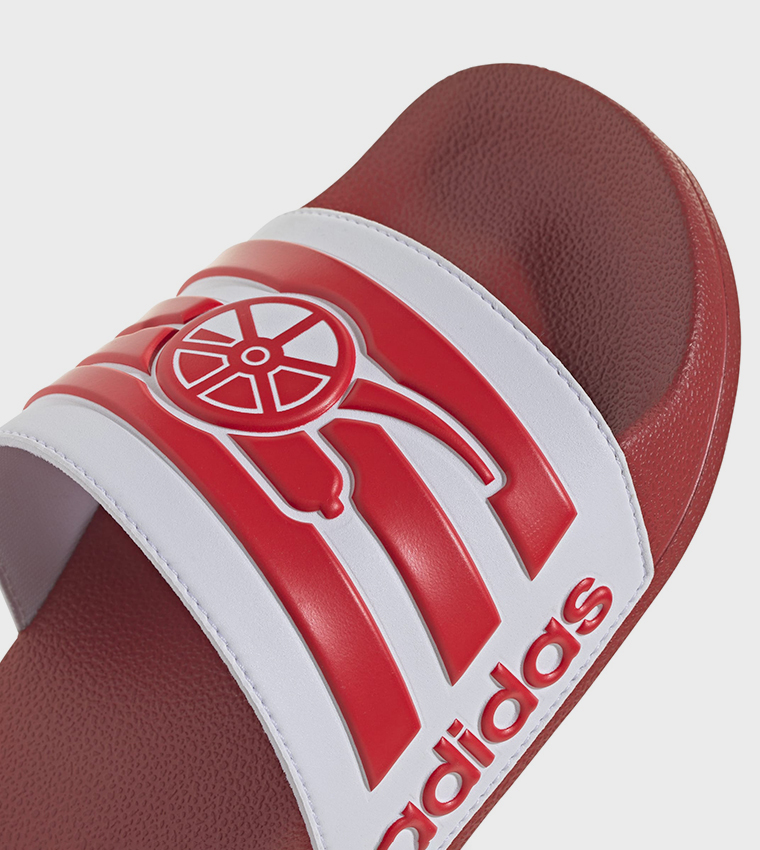 ADILETTE Arsenal Shower Logo Detail Open Toe Slides