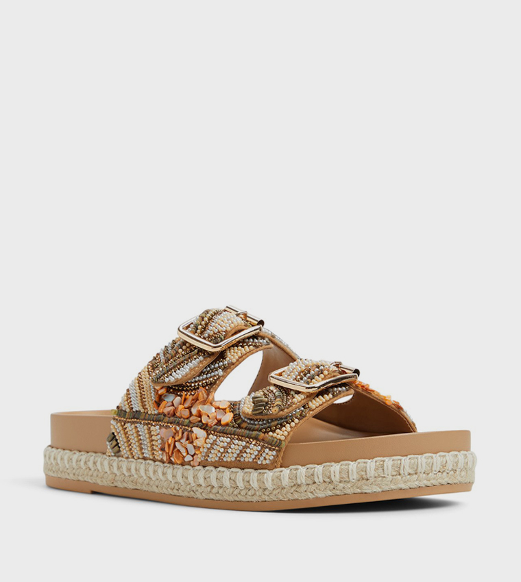 JUUNE Open Toe Wedge Sandals