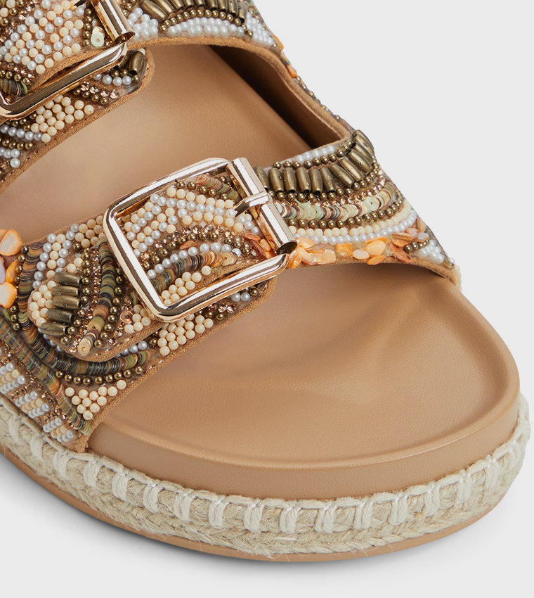 JUUNE Open Toe Wedge Sandals