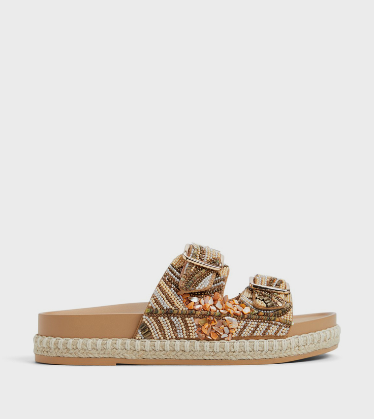 JUUNE Open Toe Wedge Sandals