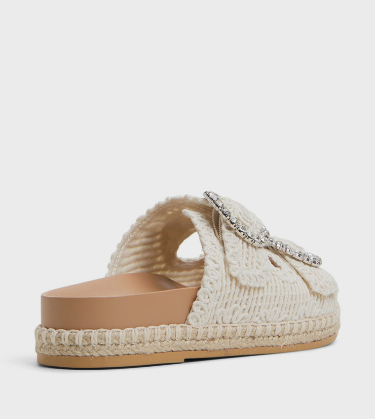 JUUNE Crochet Strap Platform Sandals