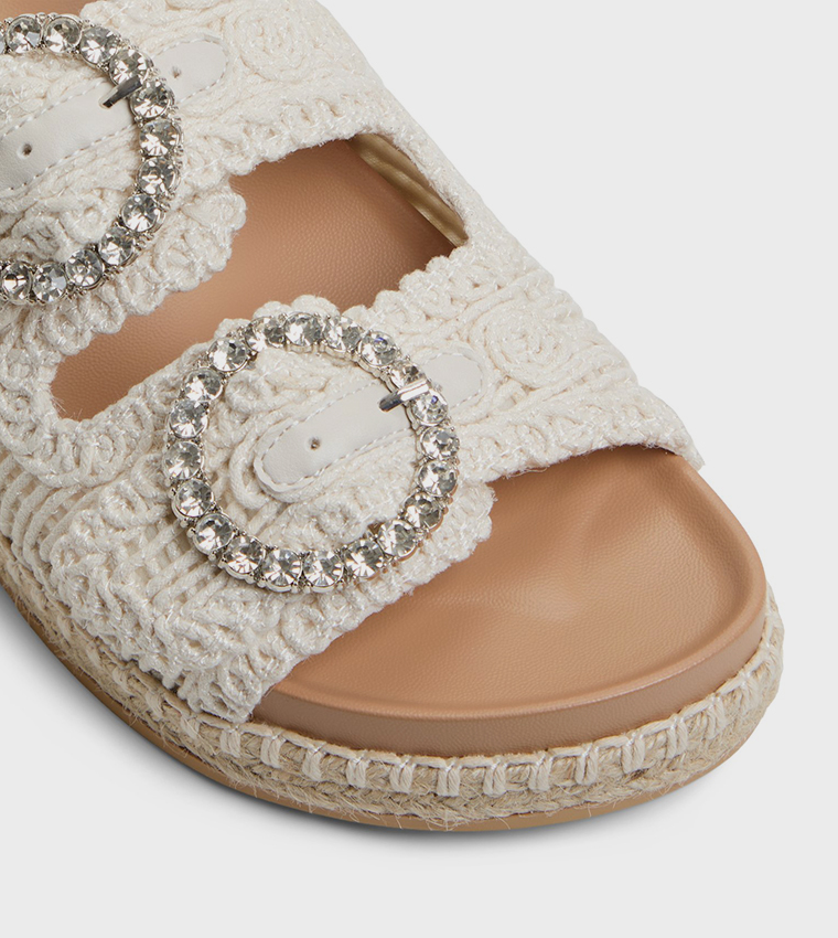 JUUNE Crochet Strap Platform Sandals