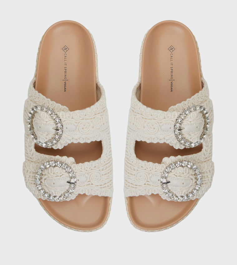 JUUNE Crochet Strap Platform Sandals