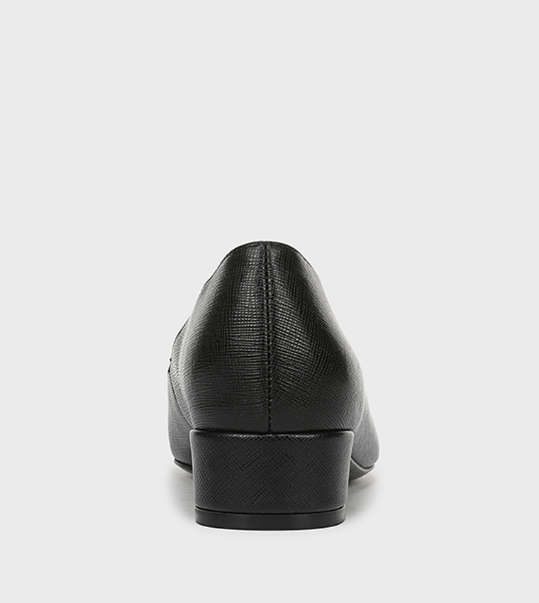 RUMI Textured Pointed Toe Ballerinas