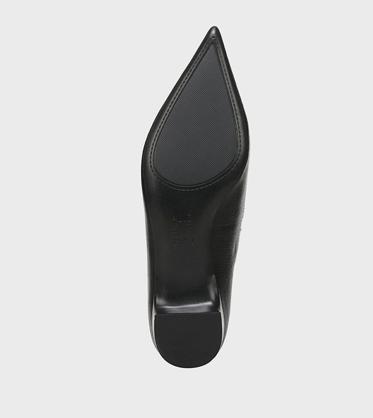 RUMI Textured Pointed Toe Ballerinas