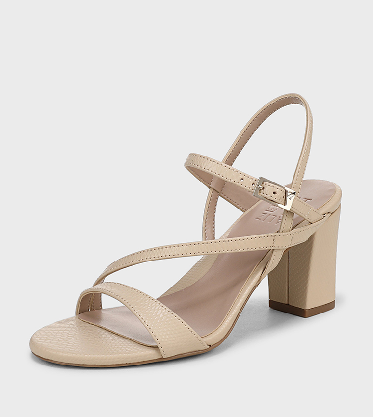 HARA Strappy Block Heel Sandals