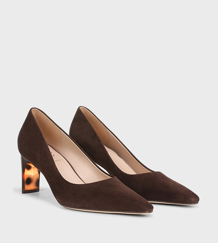 ESTEE Animal Print Pointed Toe Pumps