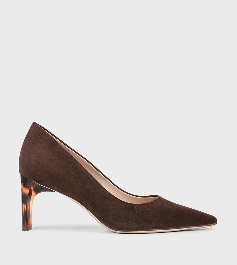ESTEE Animal Print Pointed Toe Pumps
