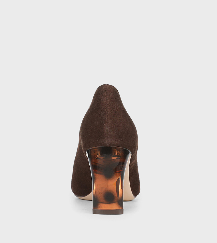 ESTEE Animal Print Pointed Toe Pumps