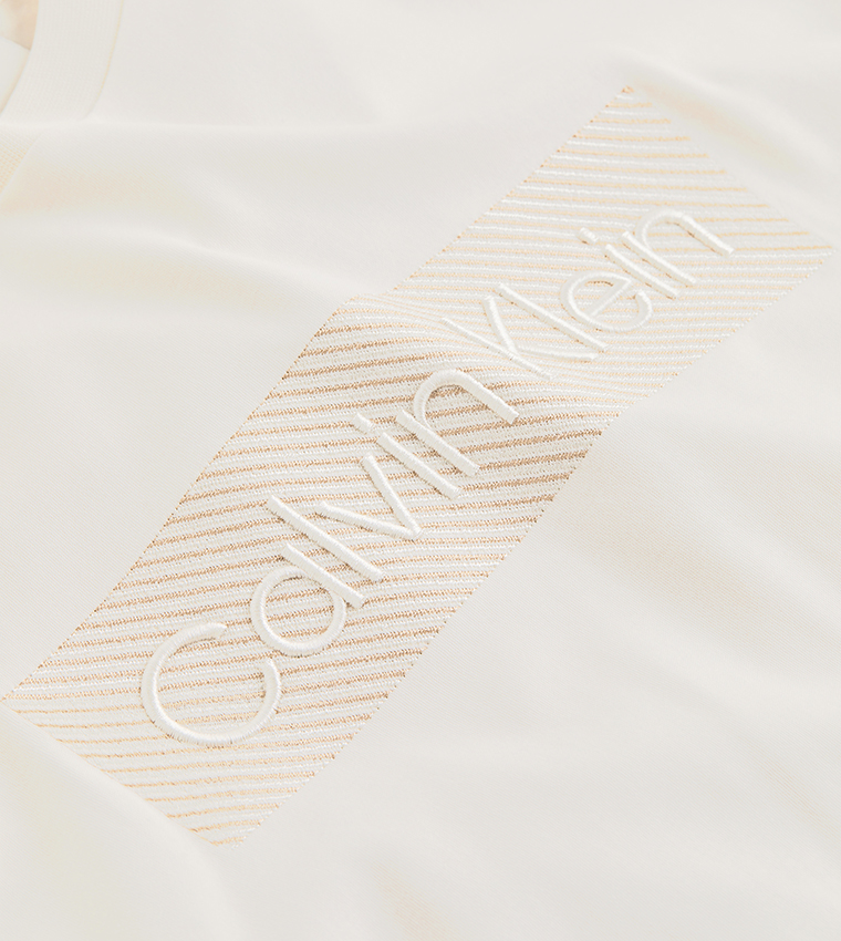 Logo Embroidered Crew Neck T-Shirt