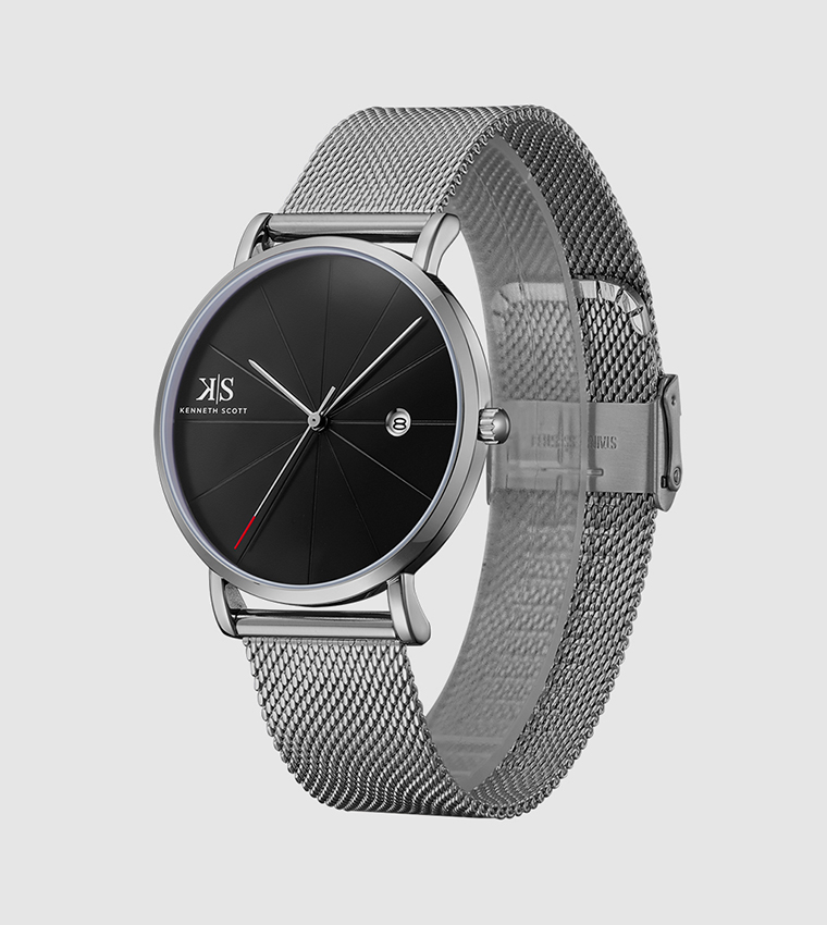 Classic Analog Black Dial Watch