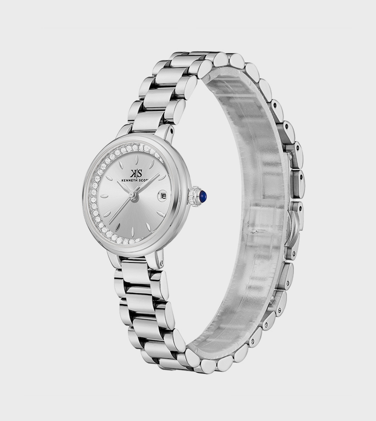 PE25 Movement Stone Studded Analog Watch