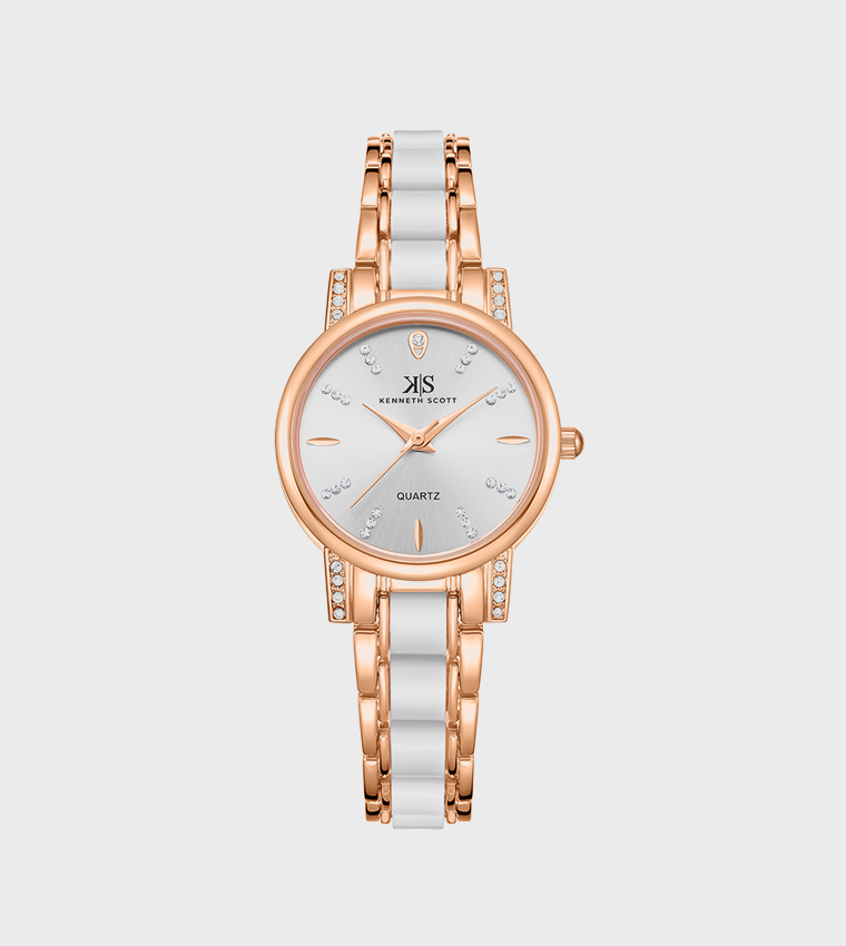PE21 Movement Stone Studded Analog Watch