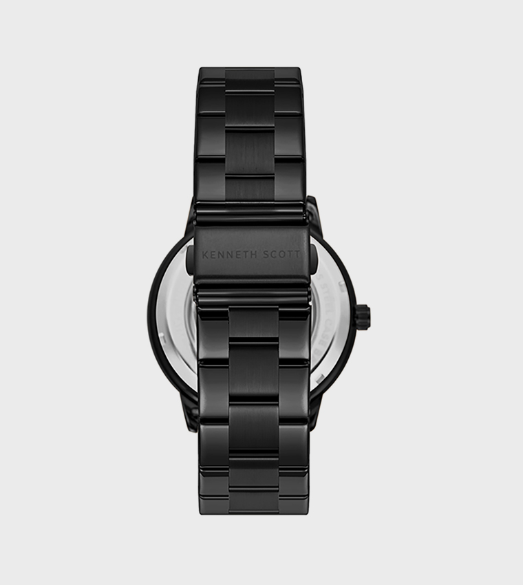 Black Dial Stainless Steel Strap Automatic Watch