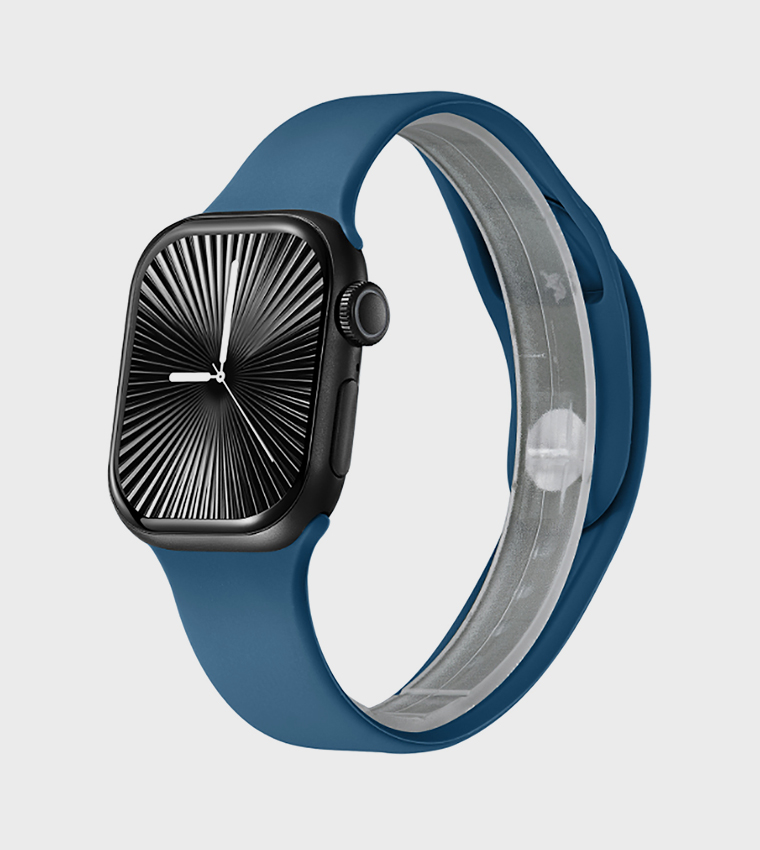 Square Dial Silicone Strap Smart Watch