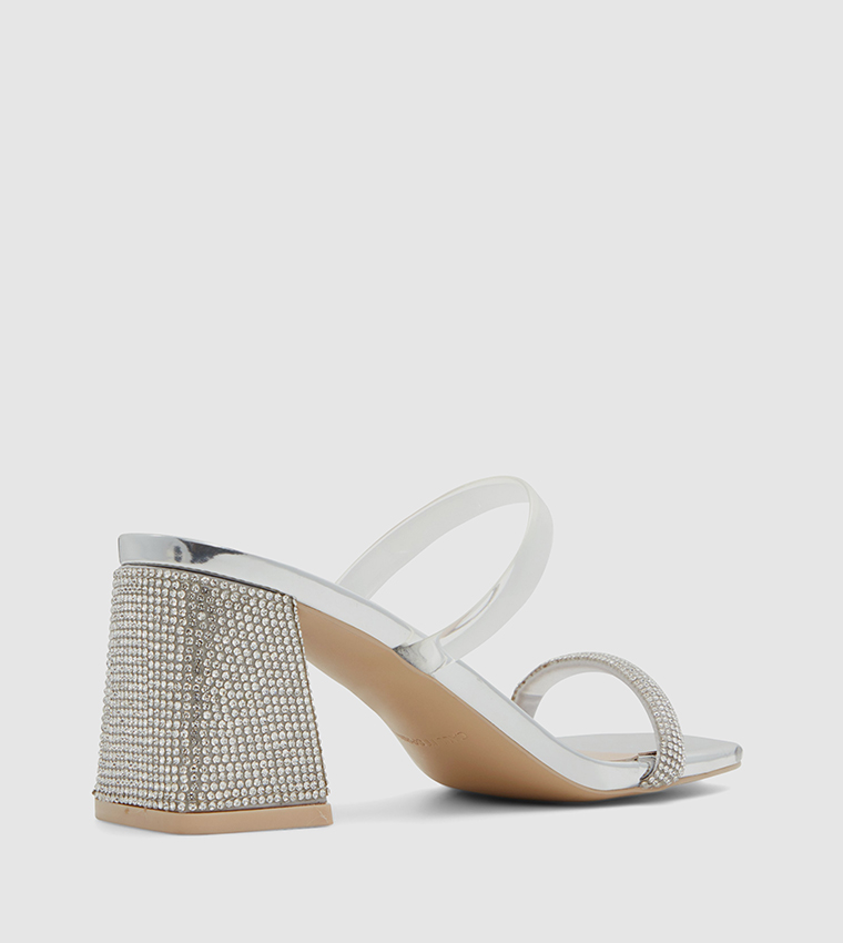 KAIAA Embellished Open Toe Heel Sandals