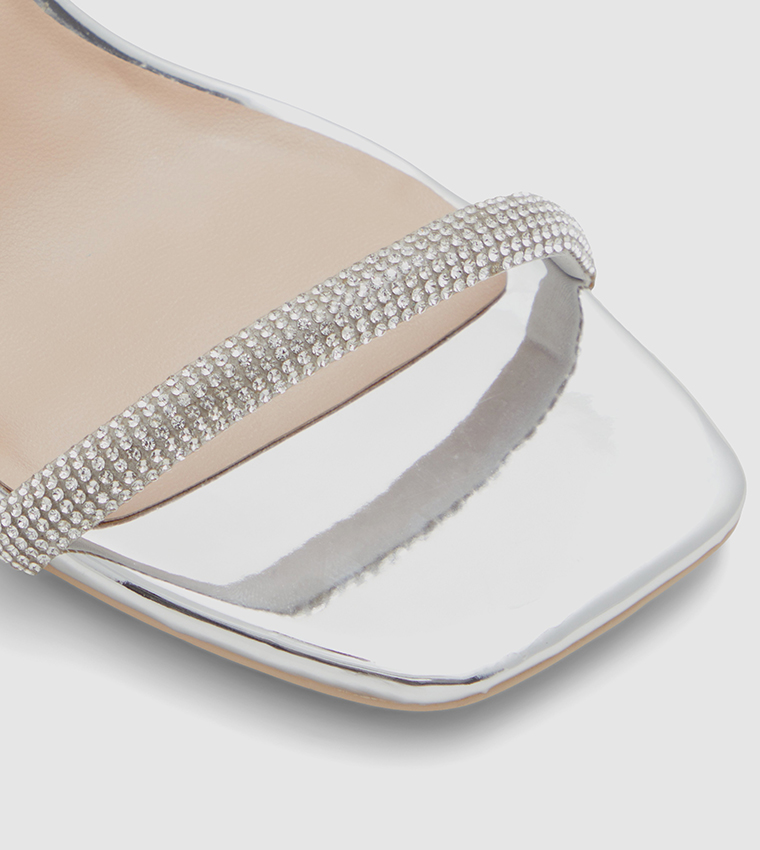 KAIAA Embellished Open Toe Heel Sandals