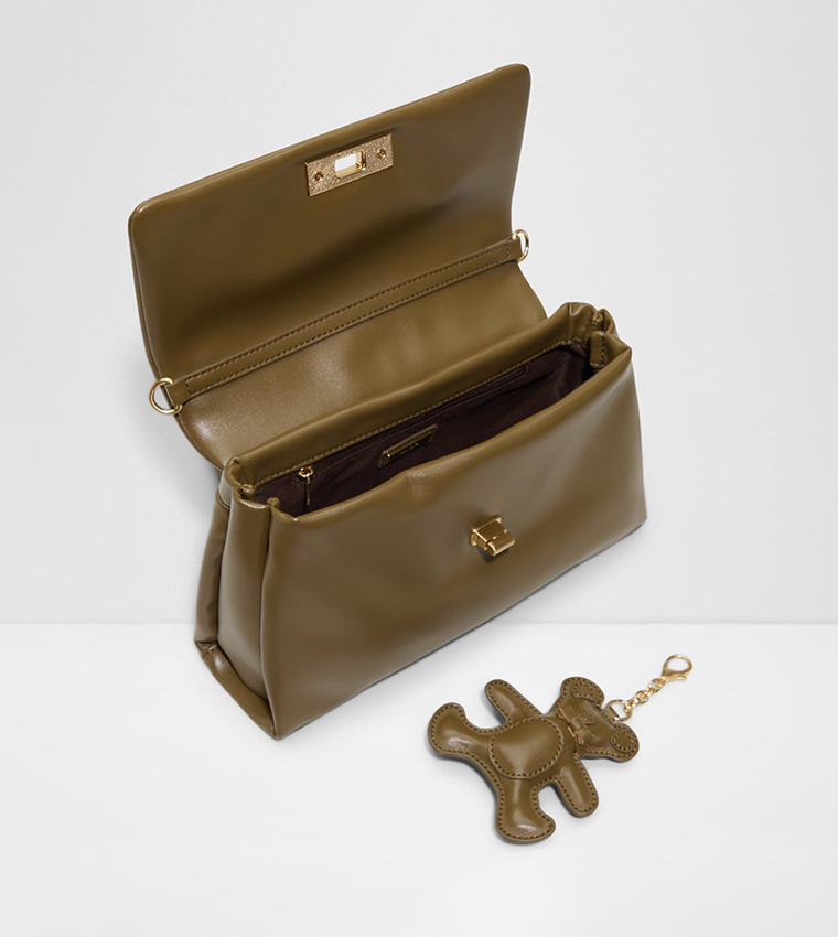 KATE Twist Lock Crossbody Bag with Charm