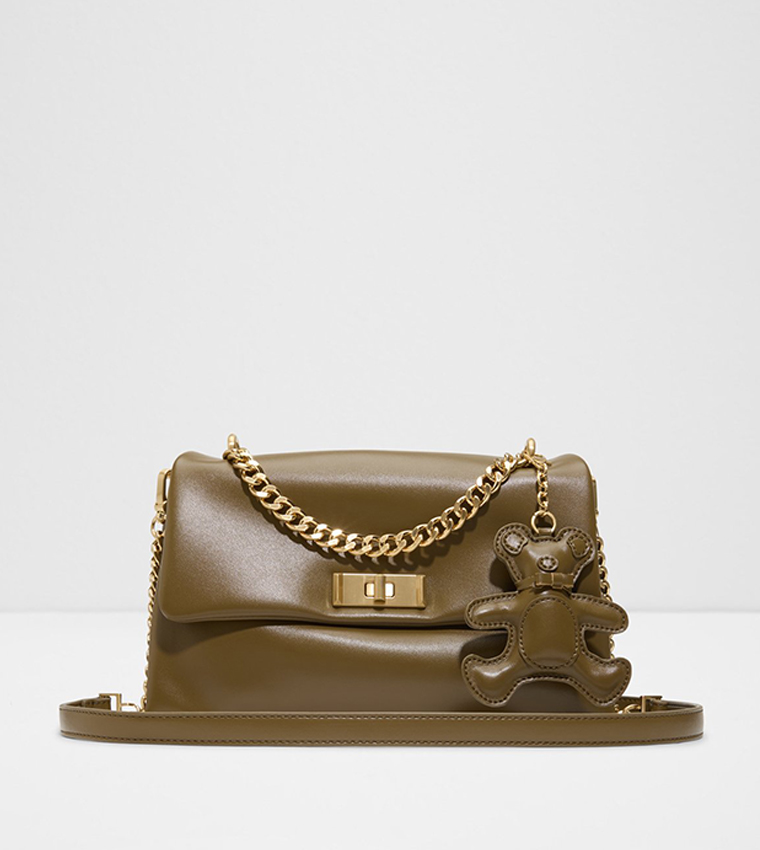 KATE Twist Lock Crossbody Bag with Charm