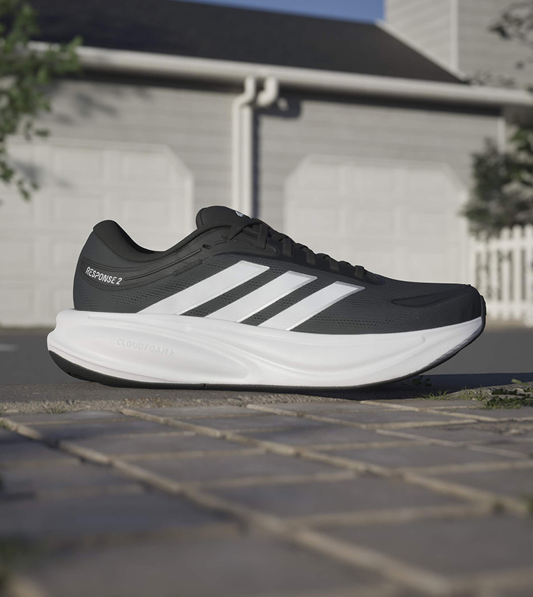 RESPONSE 2 Stripe Detail Running Shoes