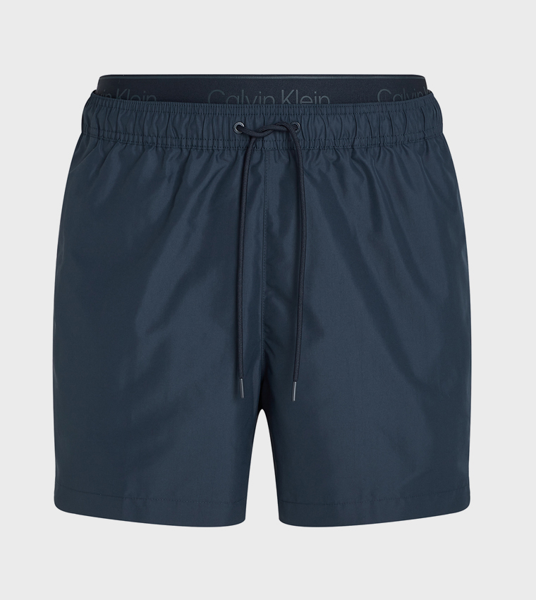 Drawstring Waist Swim Shorts