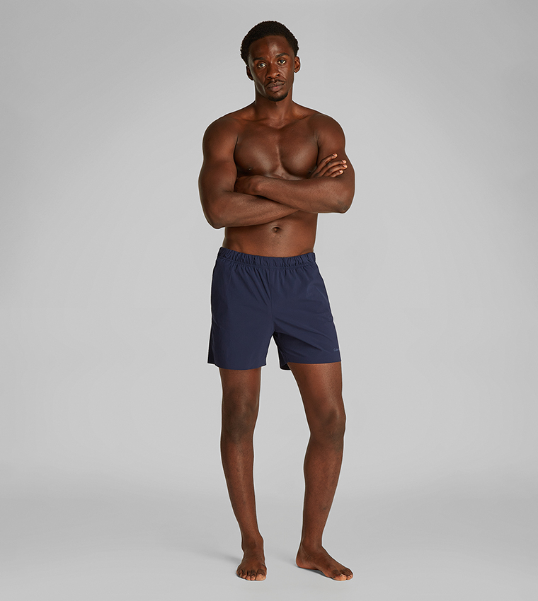 Logo Detail Drawstring Waist Swim Shorts
