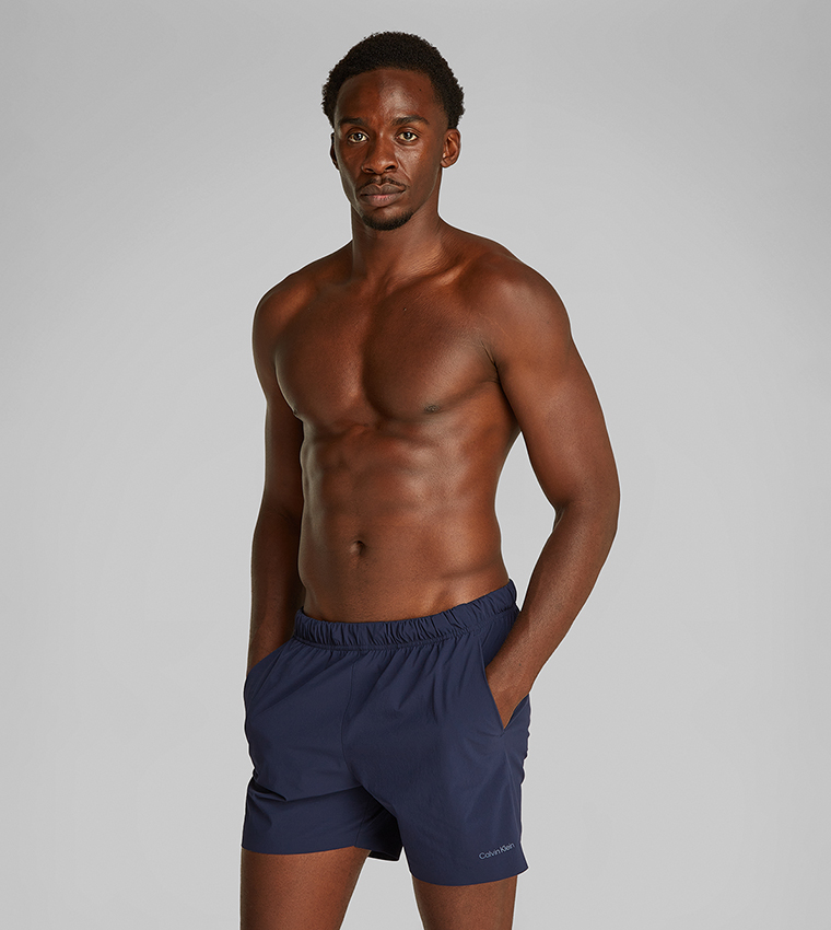 Logo Detail Drawstring Waist Swim Shorts