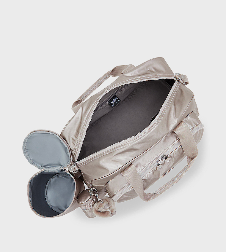 Camama Logo Detail Handheld Bag with Keychain