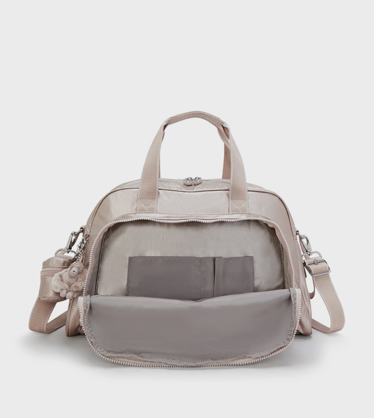 Camama Logo Detail Handheld Bag with Keychain