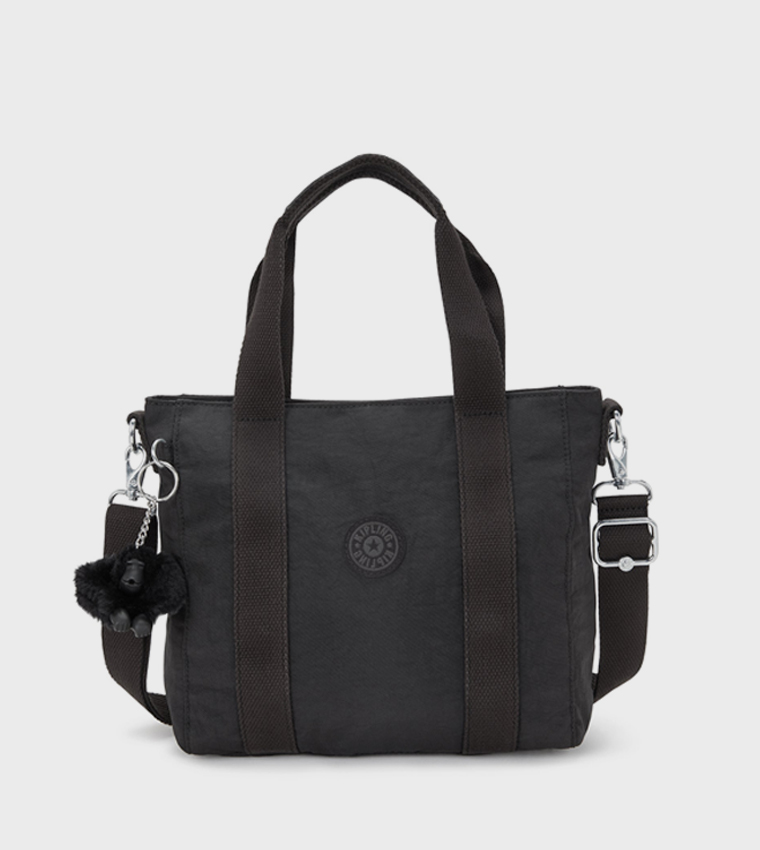 Asseni Mini Logo Detail Tote Bag with Keychain