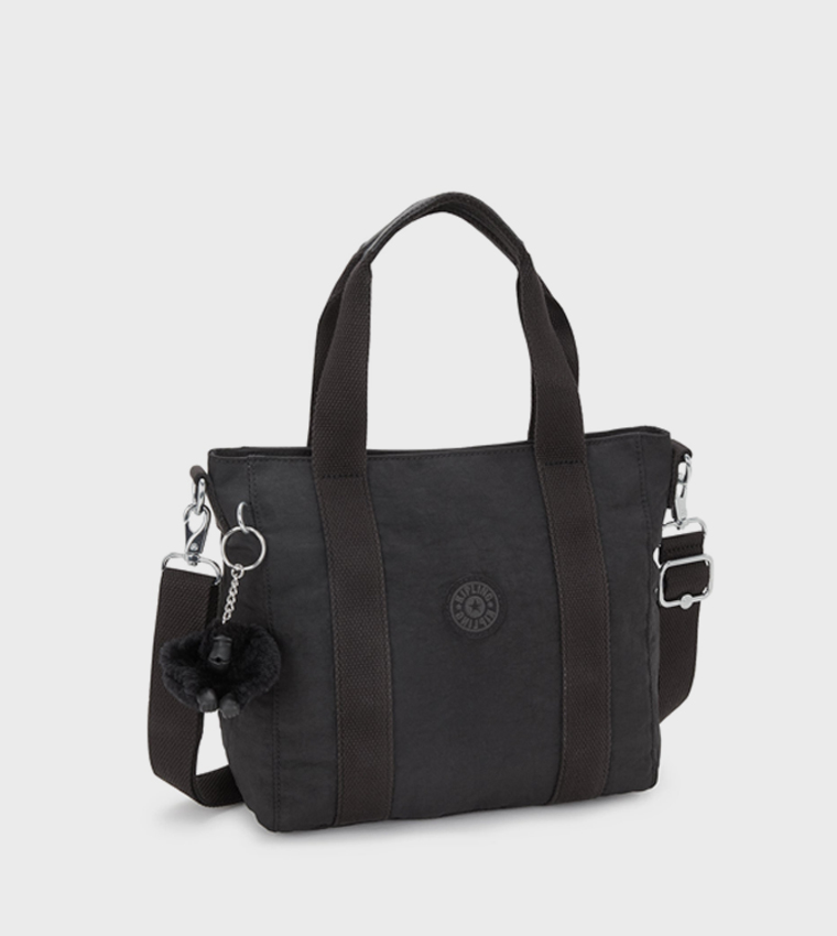 Asseni Mini Logo Detail Tote Bag with Keychain