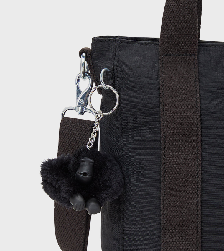 Asseni Mini Logo Detail Tote Bag with Keychain