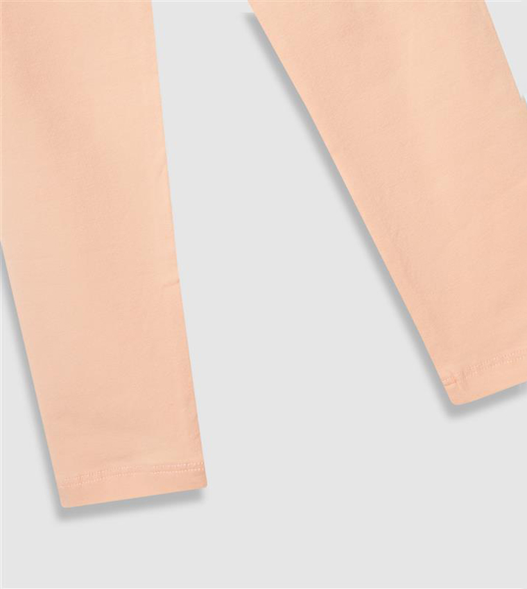 Solid Elastic Waist Leggings